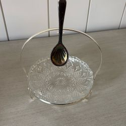 Serving Dish And Spoon