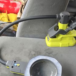 Ryobi drill sander and magnifying light 18v