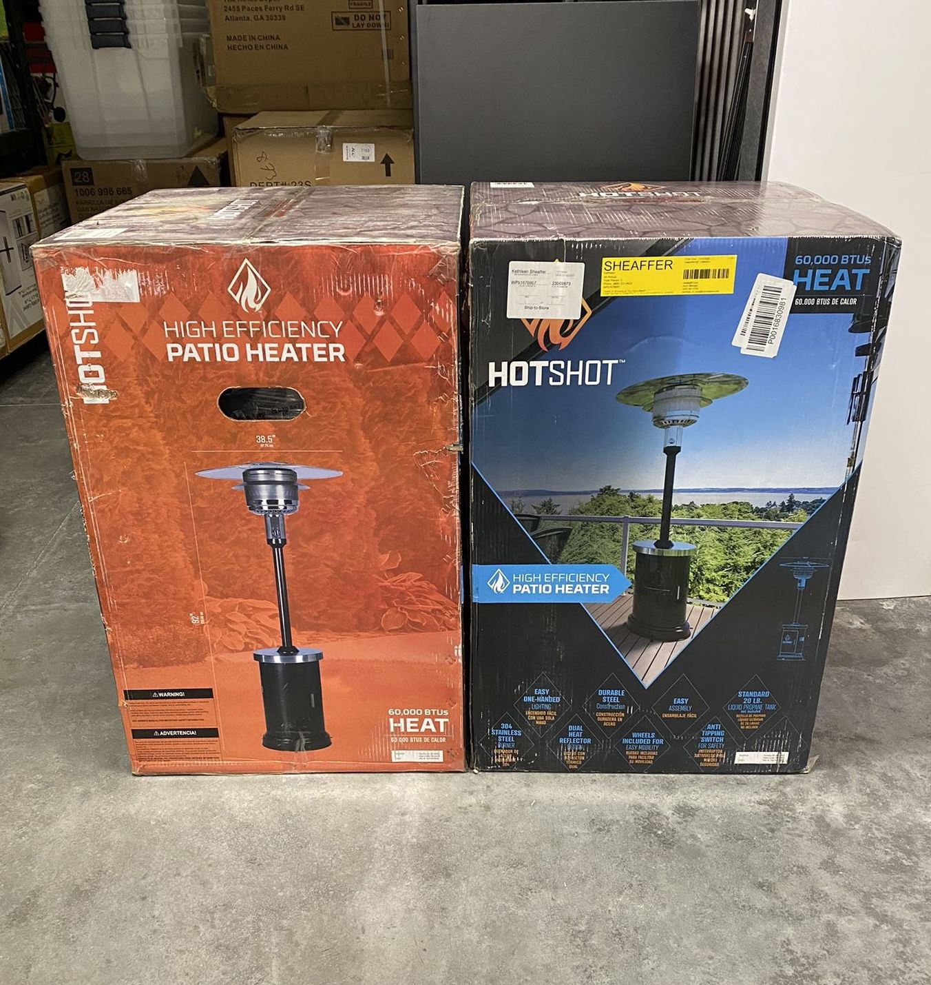 Hotshot 60,000 BTU High Efficiency Round Bronze Patio Heater. **50% off retail’s** **I have 2 available, $250 each**