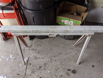 Sawhorse folding metal with 2x4 top