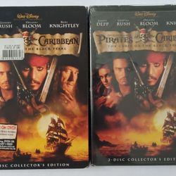 Pirates of the Caribbean Curse of the Black Pearl DVD 2003 Johnny Depp Comedy Movie New