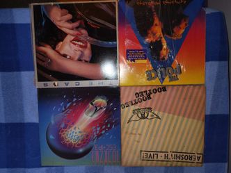 Old albums ,Aerosmith police ,cars