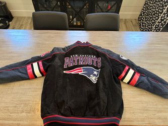 New England Patriots Suede Leather Varsity Jacket