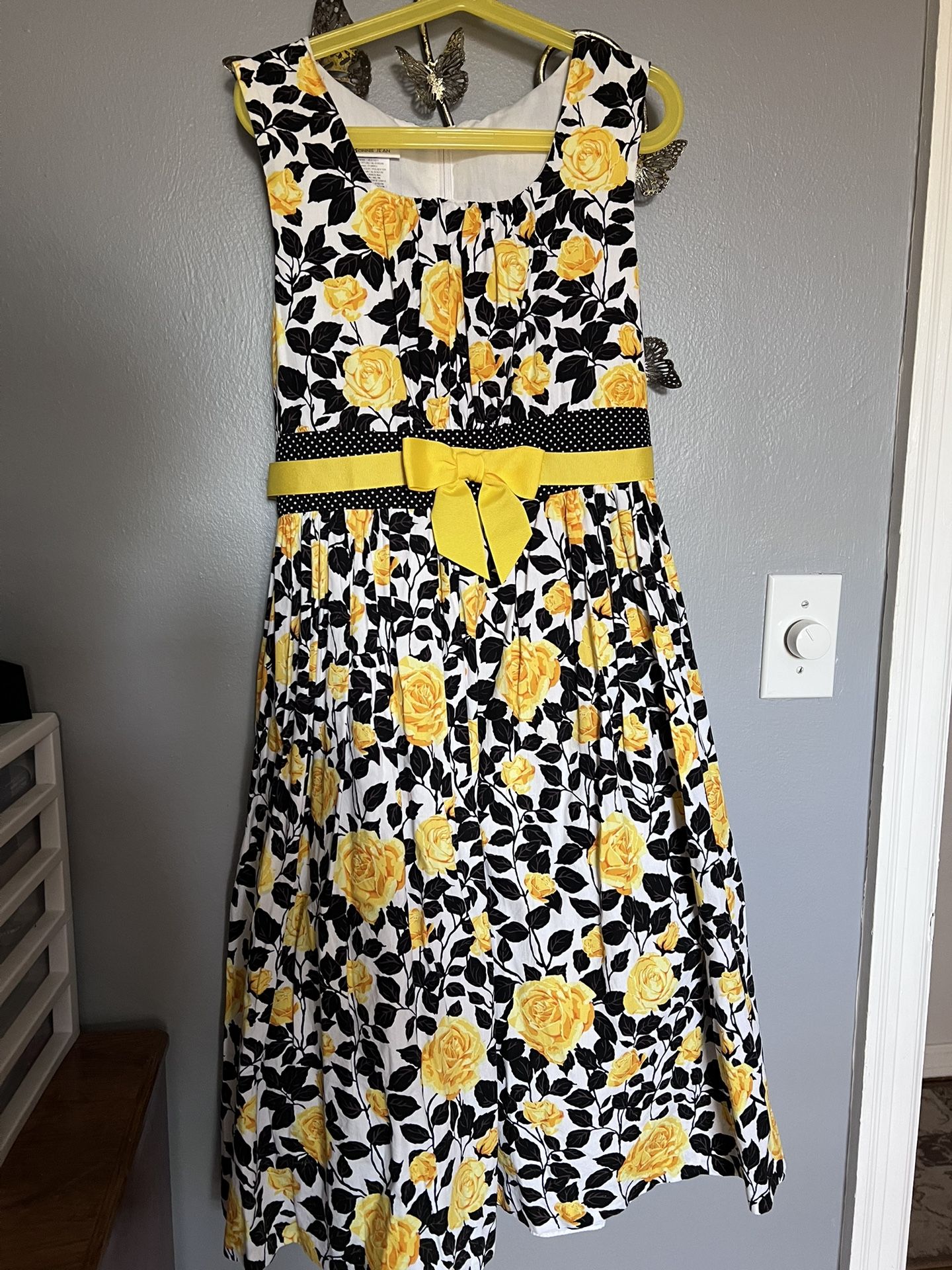 Bonnie Jean floral dress size 16