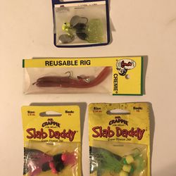 Mr. Crappie Slab Daddy, Crappie Thunder, & 1 Creme Reusable