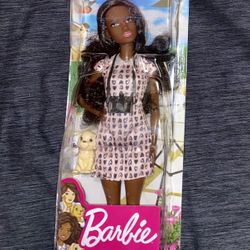 Barbie 12” Photographer Doll, Camera Accessory & 1 Puppy Figure