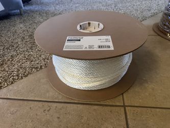 Everbilt 3/8 in. x 400 ft. Nylon Solid Braid Rope, White 72600