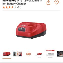 Milwaukee M12 12-Volt Lithium-Ion Battery Charger