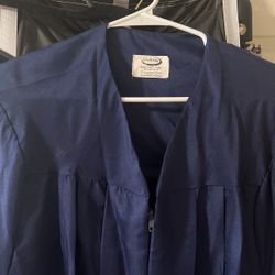 Navy Blue Graduation Gown