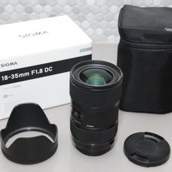Sigma 18-35mm f1.8 Canon EF mount