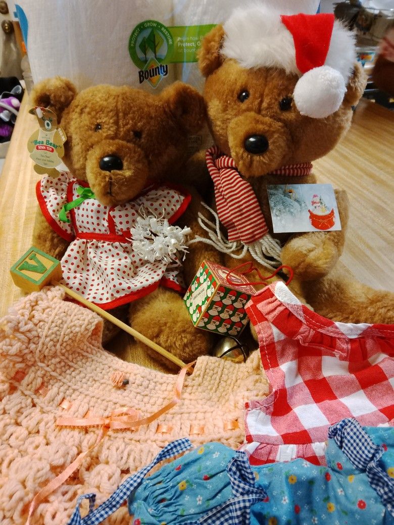 Bea Bear And Matching Boy Bear Made By Hallmark