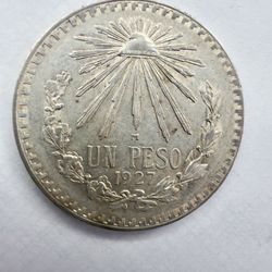 1927 1peso Resplandor  Key Date
