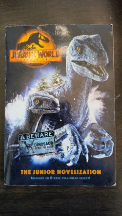 JURASSIC WORLD DOMINION THE JUNIOR NOVELIZATION BOOK BY DAVID LEWMAN