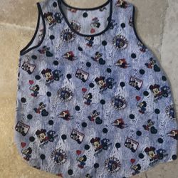 Disney Theme Sleeveless Shirt Size M