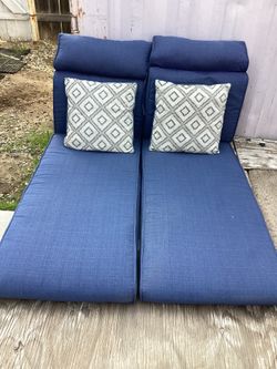 Lounge Chair Cushion + Pillows