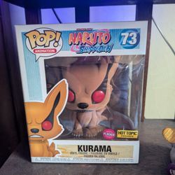 Naruto Shippuden Kurama Funko Pop 73 Hot Topic Exclusive (Flocked)