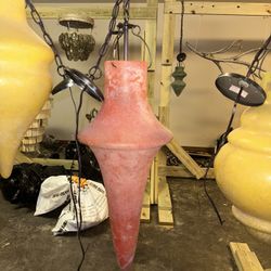 Mid-century glass lantern 