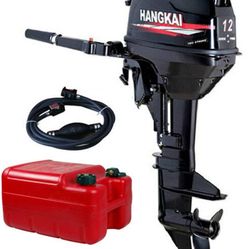 NEW: HANGKAI Outboard Motor,12 HP 2-Stroke Outboard Motor