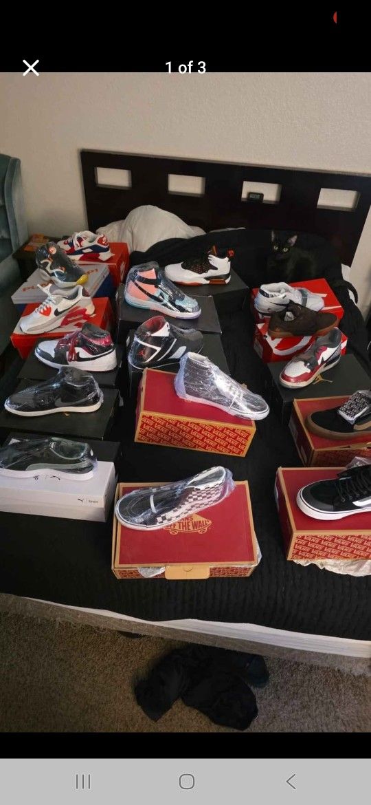 16 Pairs Of Shoes All Size 11