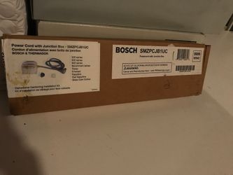 Power cord with junction box for Bosch dishwasher