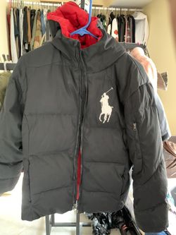 Boys puffy polo jacket