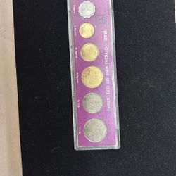VTG NEW 1972 Official Bank of Israel Jerusalem Official Mint Proof Coins Set