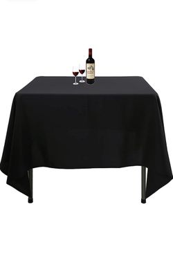 Black Tablecloth Linen Mantel  Negro 