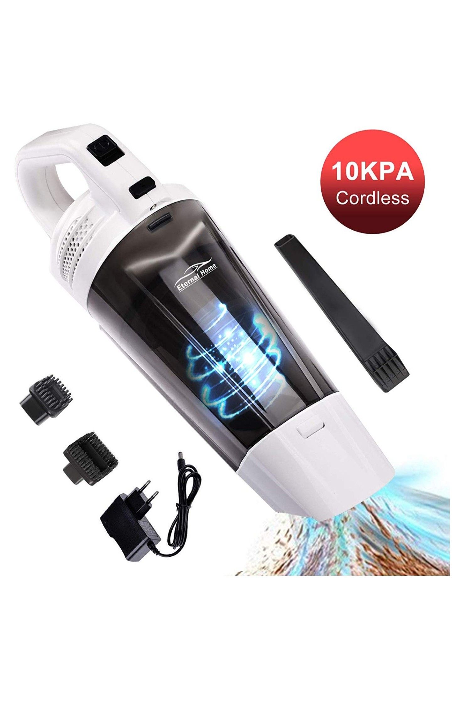 ETERNAL HOME Handheld Vacuum Cordless 120W 10KPA Wet Dry Hand Vacuum