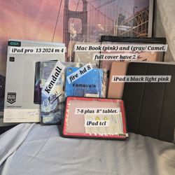IPad, Mac Book, fire, Kindle, IPad pro 13 Cases. And More.