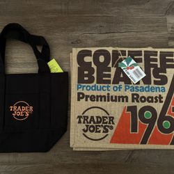 Trader Joe’s Coffee Burlap Bag and Mini Canvas Bag- $30 (Plantation)