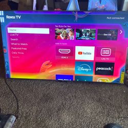 65” Roku Qled Tv With Factory Remote 