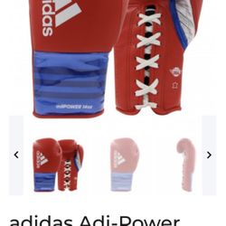 adidas Adi-Power Hybrid 500 Pro Boxing and Kickboxing Gloves  GENUINE LEATHER OUTER SHELL FOR DURABILITY: These gloves are made from a high-quality le