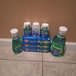 CREST TOOTHPASTE & MOUTHWASH 