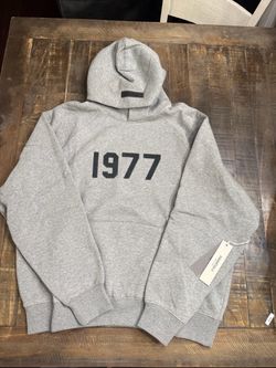 Essentials Fear Of God Dark Oatmeal 1977 Hoodie Small