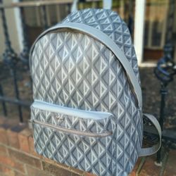 Gray Christian Dior Mens RIDER BACKPACK USED Twice! Diamond monogram