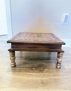 Carved Wooden Low Table / Floor Table