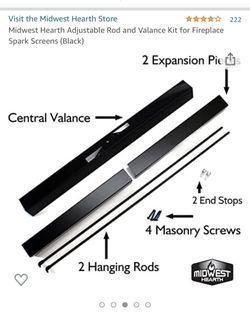 Fireplace Adjustable Rod