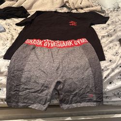 Gym shark Shorts And Shirt