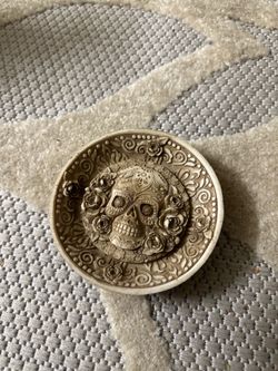 Day of the Dead Sugar Skull Decorative Trinket Dish / Ring Holder