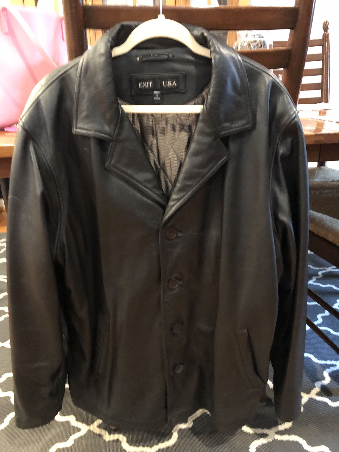 Leather Men’s Black Jacket