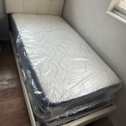 CAMA NUEVA INDIVIDUALES CON MATTRESS TWIN SIZE BED FRAME WITH MATTRESS NEW BEDROOM FURNITURE 