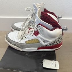 Air Jordan Spizike White Red Cement Sz 9.5