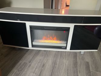 TV stand with heating  Fireplace and soundbar