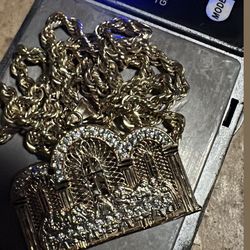 Gold Chain and Pendant
