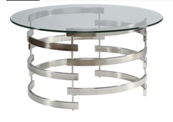 Metal and Glass 3 pc Table set (Rooms To Go) for sale