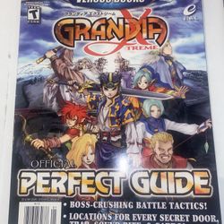 Grandia Xtreme Official Perfect Guide Versus Books PS2 Enix (Poster Included)