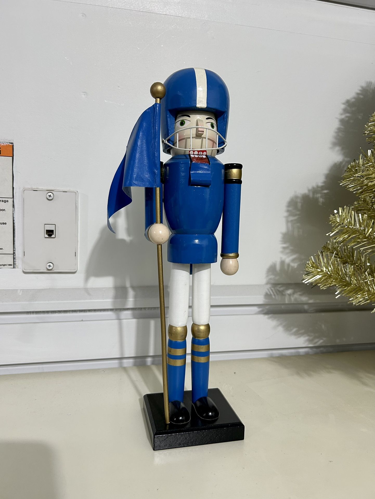Football Player Nutcracker 15” Tall