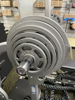 AgileFit 255lb Olympic Grip Weight set wBar