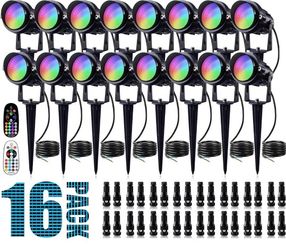 SUNVIE RGB Low Voltage Landscape Lights 12W LED Color Changing Landscape Lights 