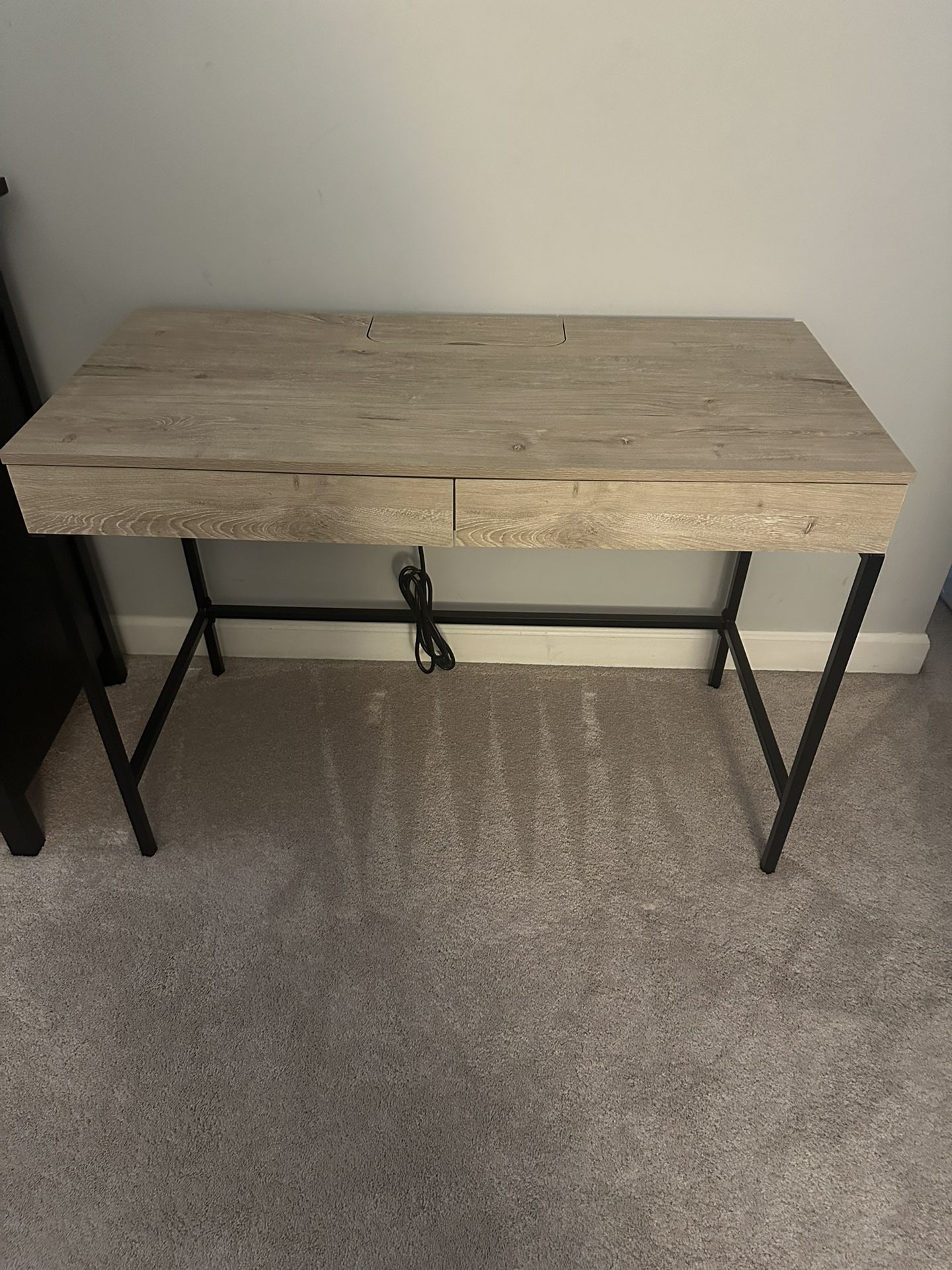 Modern Style Desk With Outlet